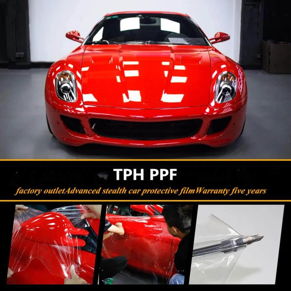 Transparent TPU/TPH PPF Car Paint Protection Film Anti-Scratch, Self-Healing, 6.5–8.5mil