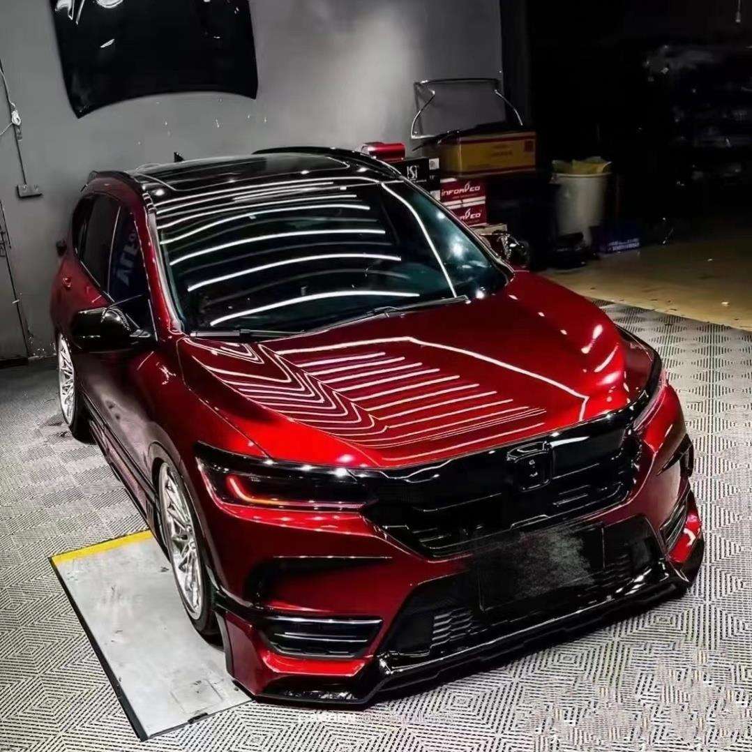 PET Liquid Dragon Blood Red Bling Bling Diamond Effect Car Color Change Film