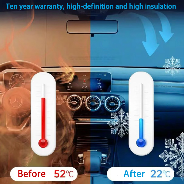 Crystalline Window Film Vlt35% Top Heat Rejection up to 99% Nano Ceramic Window Film Car Tint