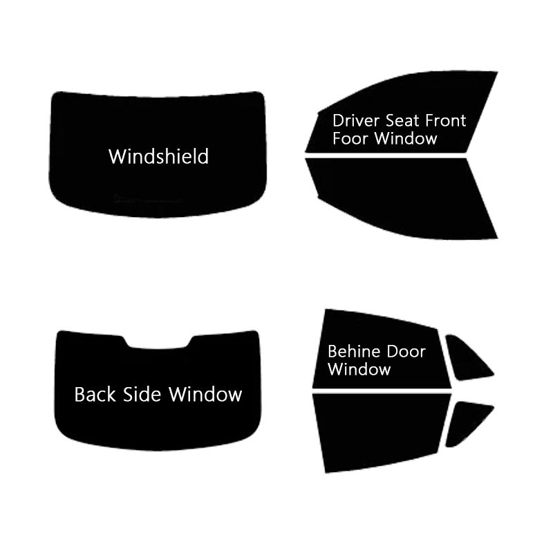 Crystalline Window Car Film  Black Vlt20% Customized Logo Printed Brand Service 